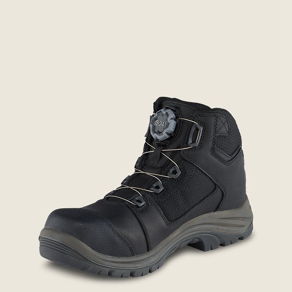 Vandrestøvler Herre - Red Wing Trades - 5-Inch Waterproof Safety Toe - Sort/Grå - NKECOI-318